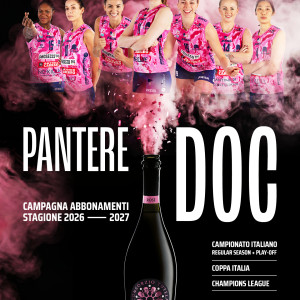 Volley: Pantere DOC al via la campagna abbonamenti 2026/2027!!!